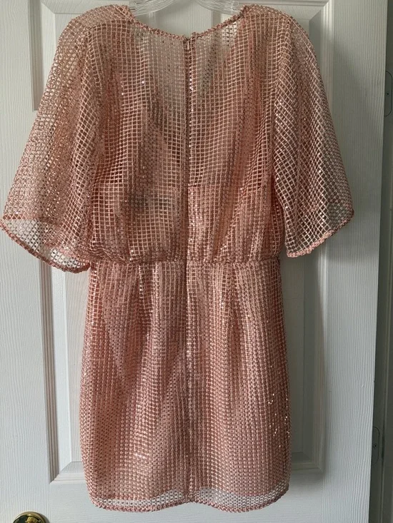 NBD x Naven Peach Blush Nicole Mini Dress Size Medium - Picture 3 of 7